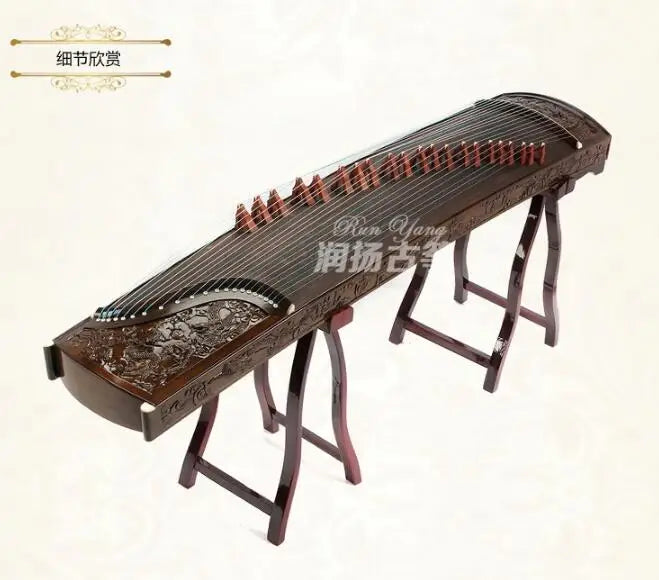 High Quality Professional Guzheng Master Handmade Phoebe 9 Dragon Solid Wood Playing Guzheng Chinese 21 Strings Zither