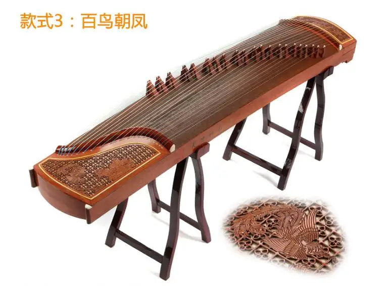 High Quality Professional Playing Guzheng Zither Platane Wood Guzheng Instrument Zither With Full Accessories Cinta Para Dedos