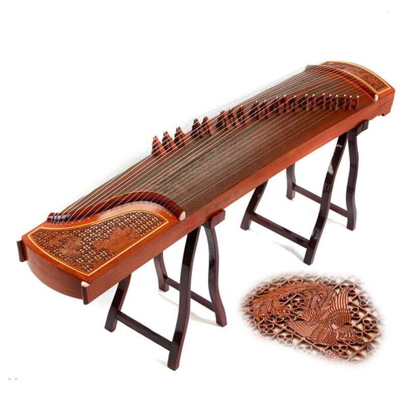 High Quality Professional Playing Guzheng Zither Platane Wood Guzheng Instrument Zither With Full Accessories Cinta Para Dedos