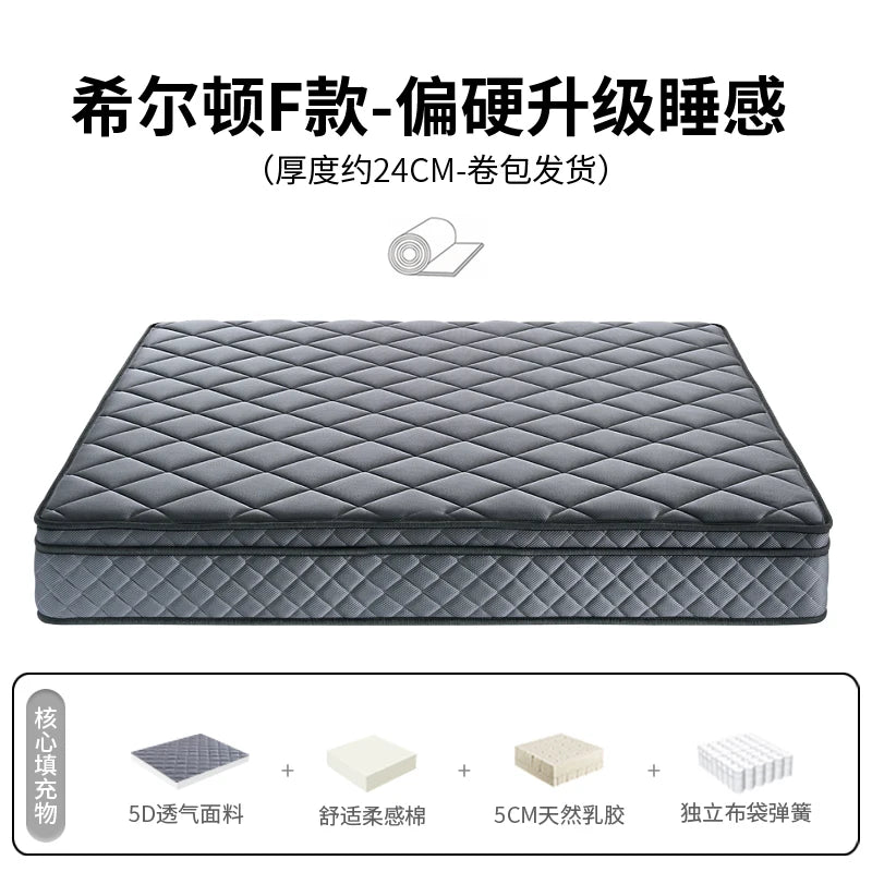High Quality Queen Bed Mattress King Size Foldable Korean Twin Mattress Memory Foam Colchon Plegable Para Dormir Furniture