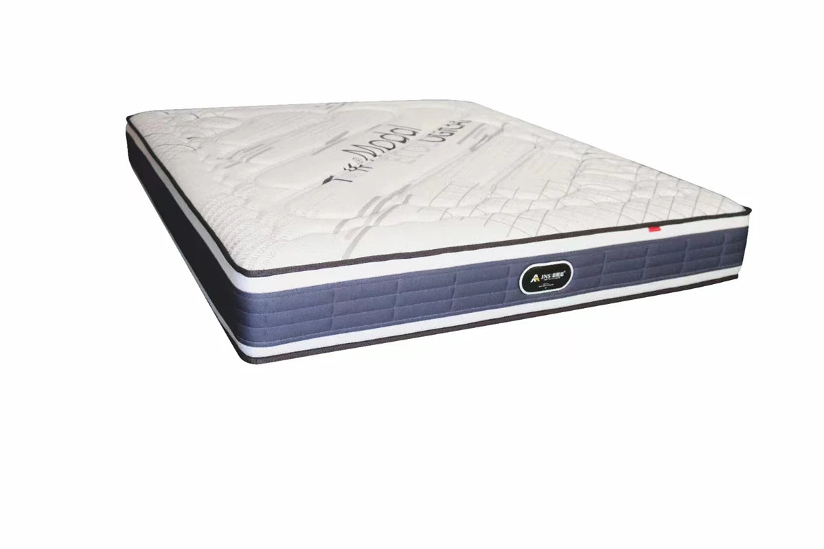 High Quality Queen King Size Latex Gel High Density Memory Foam Mattress Rolled Up Packing In A Box With Pocket Coil Spring