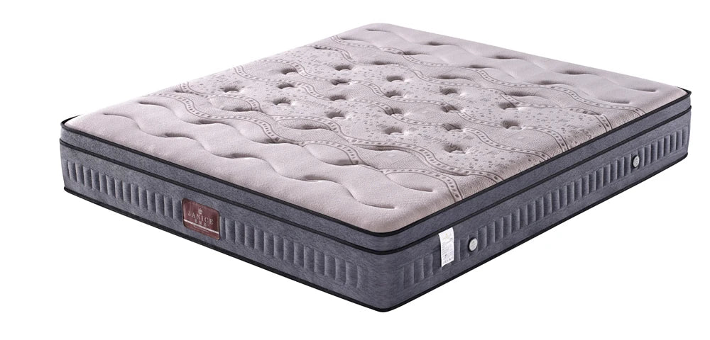 High Quality Queen King Size Latex Gel High Density Memory Foam Mattress Rolled Up Packing In A Box With Pocket Coil Spring