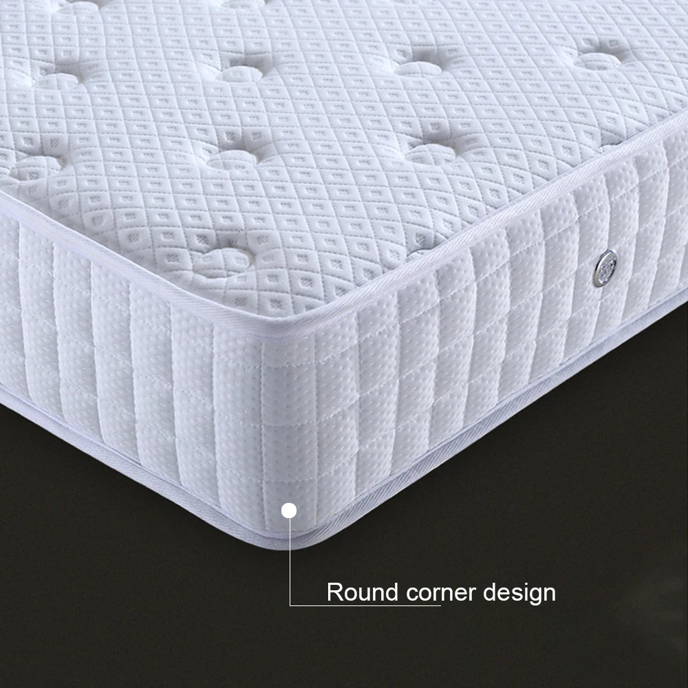High Quality White Natural Latex Single Double Memory Foam Mattress Topper King Queen Size Hotel Sleep Spring Bed Mattresses