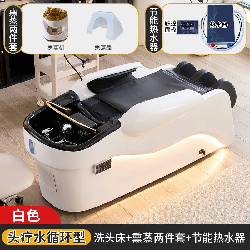 High end multifunctional luxury fully automatic first-class space cabin intelligent electric massage and hair washing bed