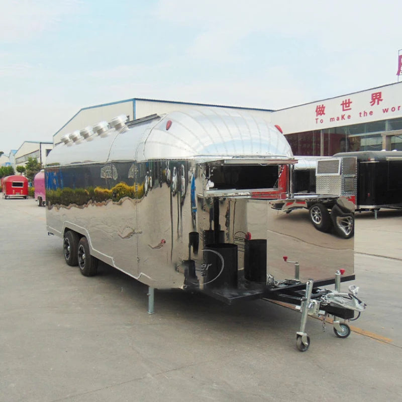 High quality outdoor metal store mobile food truck trailer for sale
