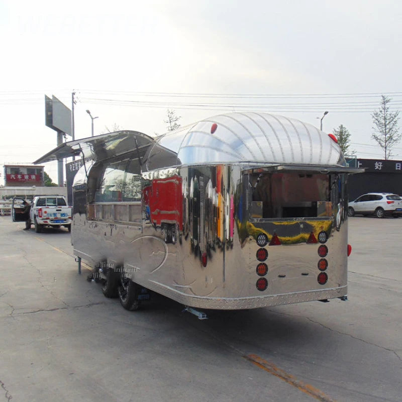 High quality outdoor metal store mobile food truck trailer for sale