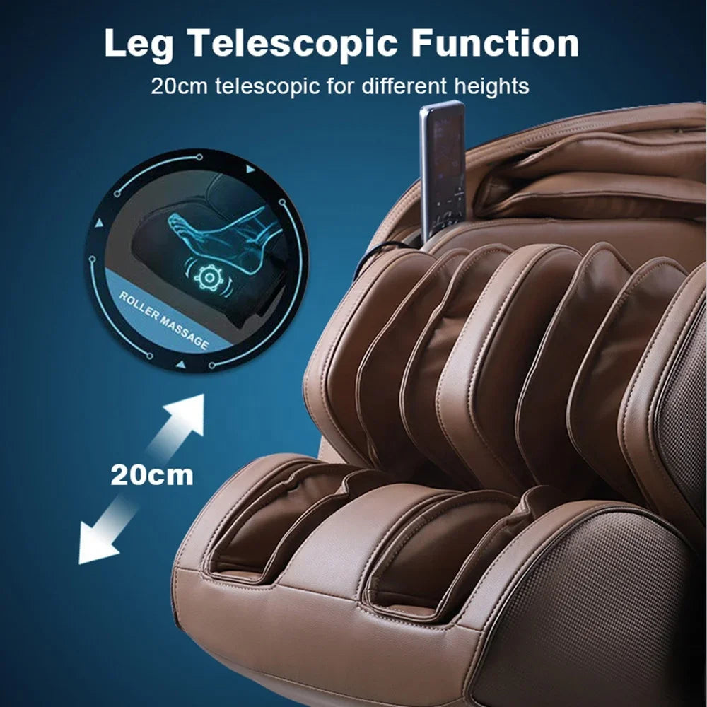 Home Luxury Full Body Electric AI Smart Heat Recliner Thai Stretch 3D Robot Hand SL Track Zero Gravity Shiatsu 4D Massage Chair