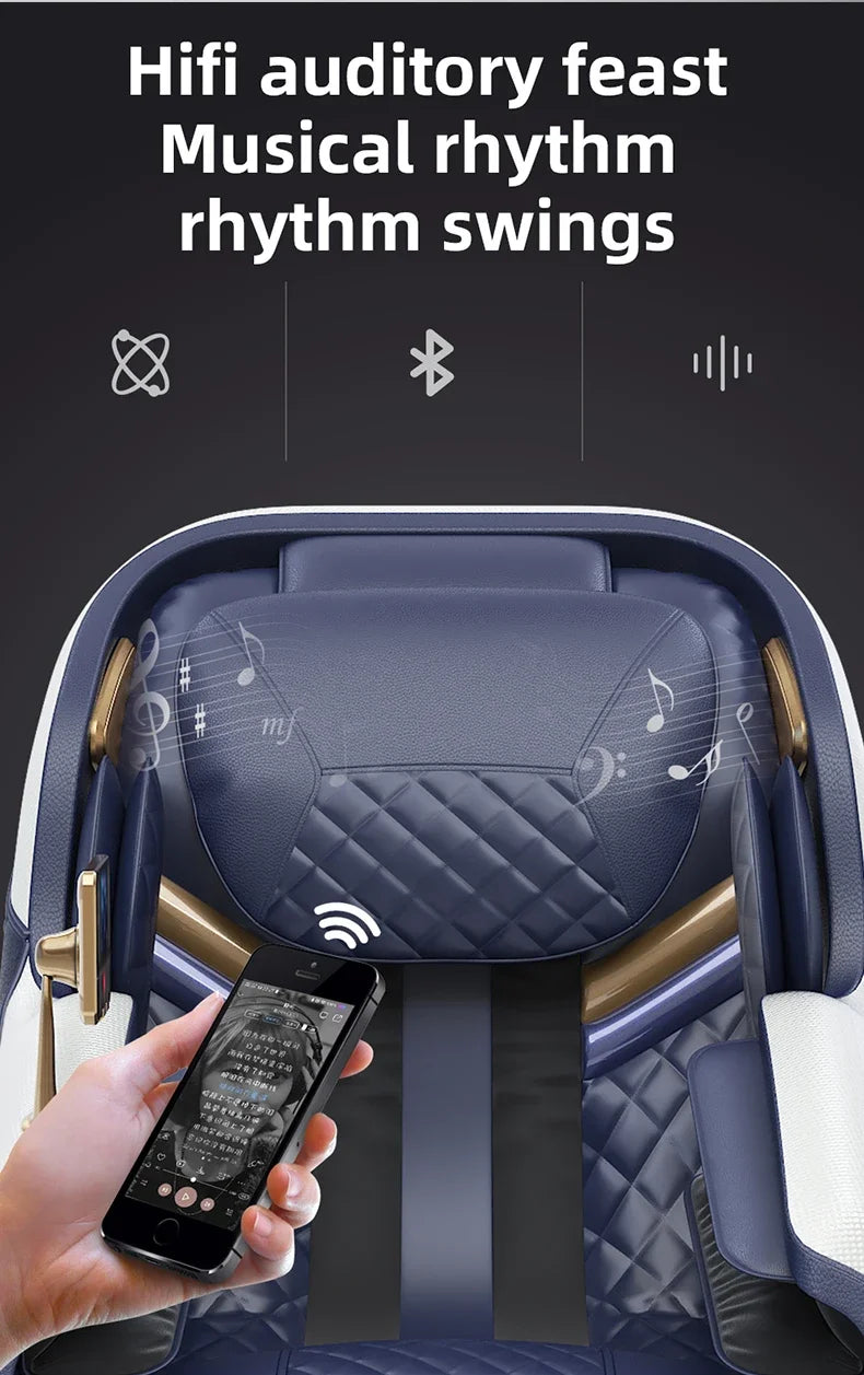 Home Luxury Full Body Electric AI Smart Heat Recliner Thai Stretch 3D Robot Hand SL Track Zero Gravity Shiatsu 4D Massage Chair