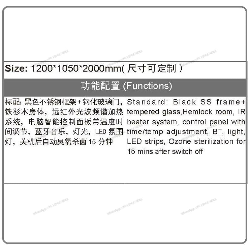 Home Sweat Steaming Room, Hotel Clubhouse, Far Infrared Light Wave Sweat Beauty Salon, Sauna Room Customization