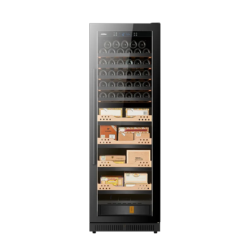 Home high-end intelligent large capacity ultra-thin embedded constant temperature and humidity red wine cabinet, ice bar cigar c