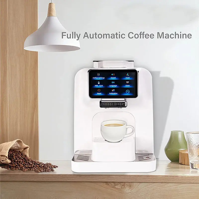 Hot Selling Touch Screen With Milk Jug Built-in Small Refrigerator Smart Coffee Machine Wifi For Home Office