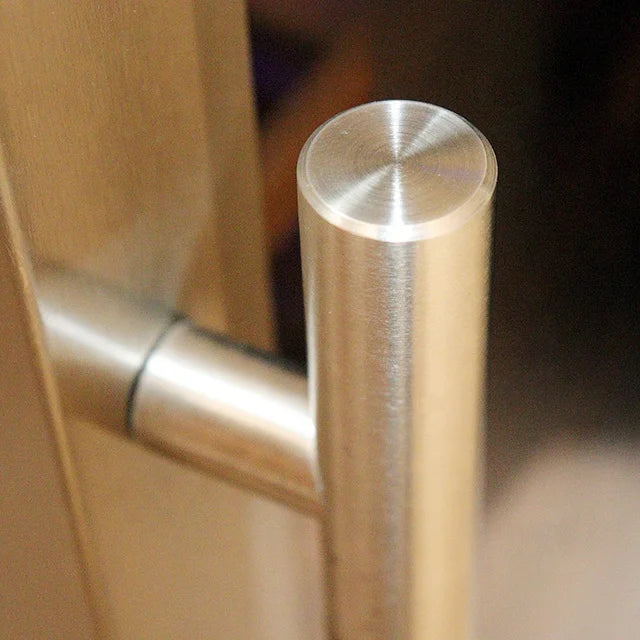 Hot sale Sapele wood shelf display Wine cooler and powerful compressor Refrigerator for sale