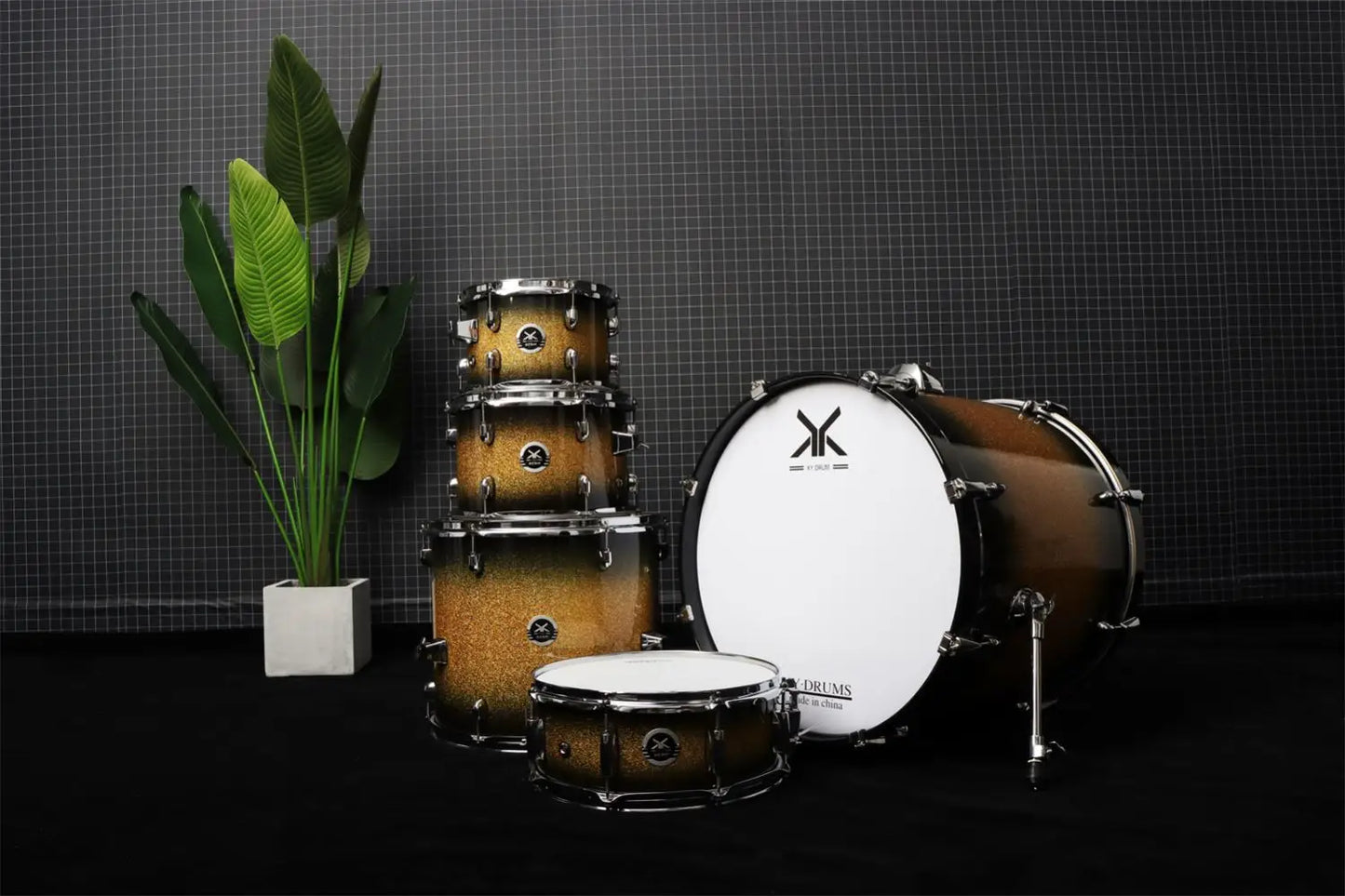 MMOOKA Hot sell percussion instrument special Aluminum frame drum set professional