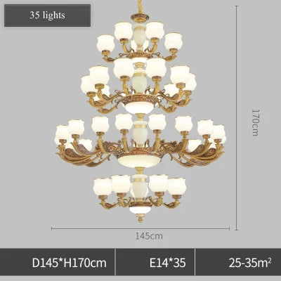Hotel Project Huge pendant Chandelier church Large stairwell led Chandeliers for villa Hall Staircase Lamp commercial lighting