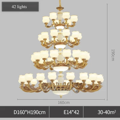 Hotel Project Huge pendant Chandelier church Large stairwell led Chandeliers for villa Hall Staircase Lamp commercial lighting