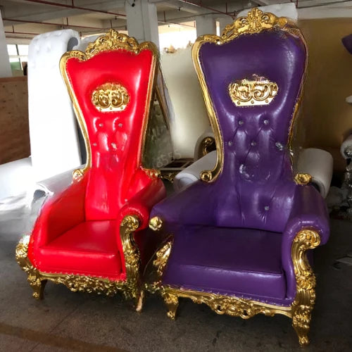 Hotel clubhouse photography studio single person sofa chair tiger head dragon head gold foil decorative chair