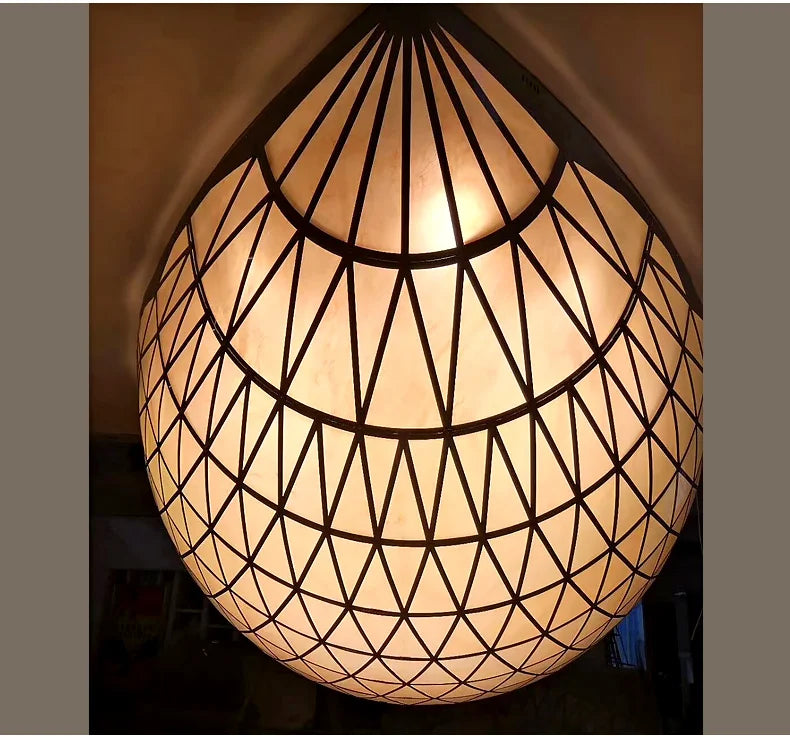 Hotel lobby acrylic chandelier engineering lamp banquet hall club luxury villa sales department lobby non-standard lighting