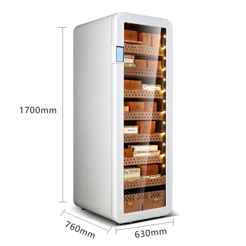 Household intelligent compressor, variable frequency, large capacity, retro smart cigar cabinet, constant temperature and humidi