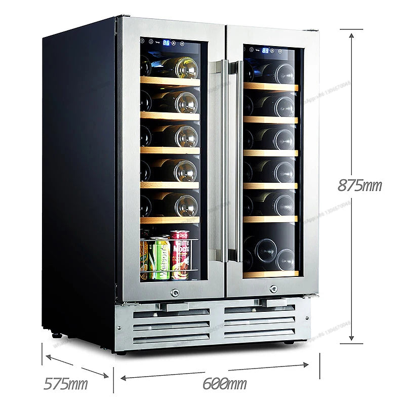 Household red wine cabinet, constant temperature ice bar wine cabinet, household small embedded tea cigar refrigeration and pres
