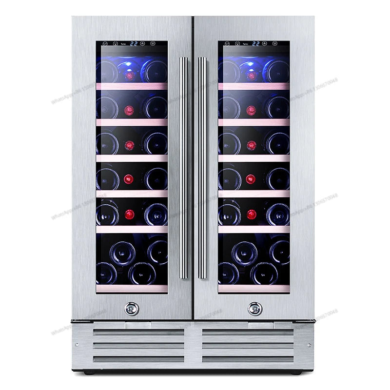 Household red wine cabinet, constant temperature ice bar wine cabinet, household small embedded tea cigar refrigeration and pres
