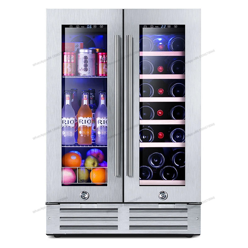 Household red wine cabinet, constant temperature ice bar wine cabinet, household small embedded tea cigar refrigeration and pres