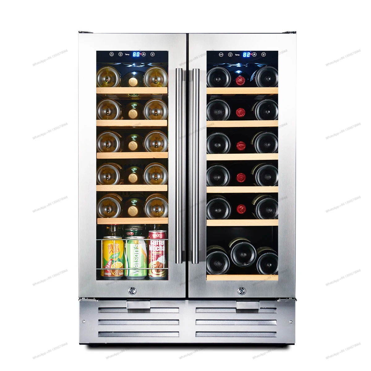 Household red wine cabinet, constant temperature ice bar wine cabinet, household small embedded tea cigar refrigeration and pres