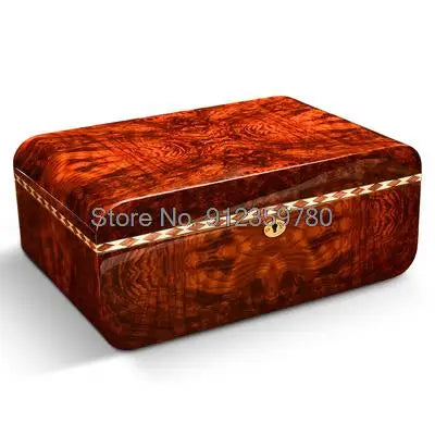 Humidor Spanish Cedar Wood Professional Cigar Humidor Humidifier Humidification Box Large Capacity Cigar Box Humidor