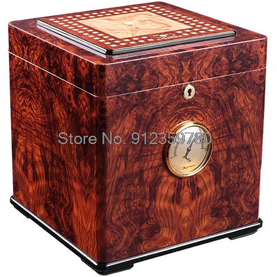 Humidor Spanish Cedar Wood Professional Cigar Humidor Humidifier Humidification Box Large Capacity Cigar Box Humidor