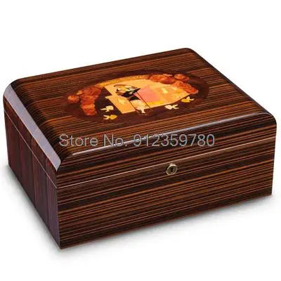 Humidor Spanish Cedar Wood Professional Cigar Humidor Humidifier Humidification Box Large Capacity Cigar Box Humidor