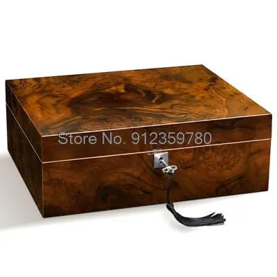 Humidor Spanish Cedar Wood Professional Cigar Humidor Humidifier Humidification Box Large Capacity Cigar Box Humidor