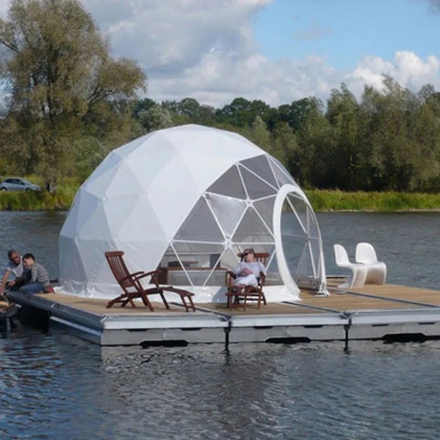 I Round 6m outdoor coffee transparent clear UV-proof glamping igloo house geodesic dome tent