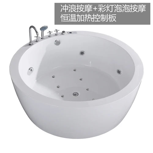 Independent hotel home integrated seamless docking massage net celebrity acrylic bathtub basin