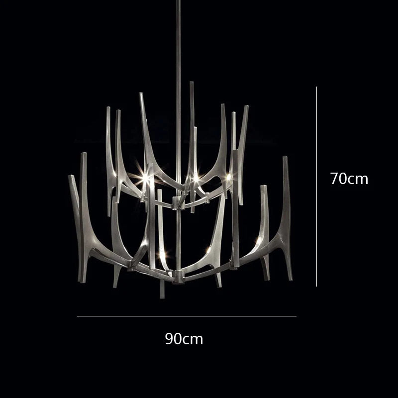 Individuality living room chandelier simple dining room lamp duplex villa high-grade decorative lights