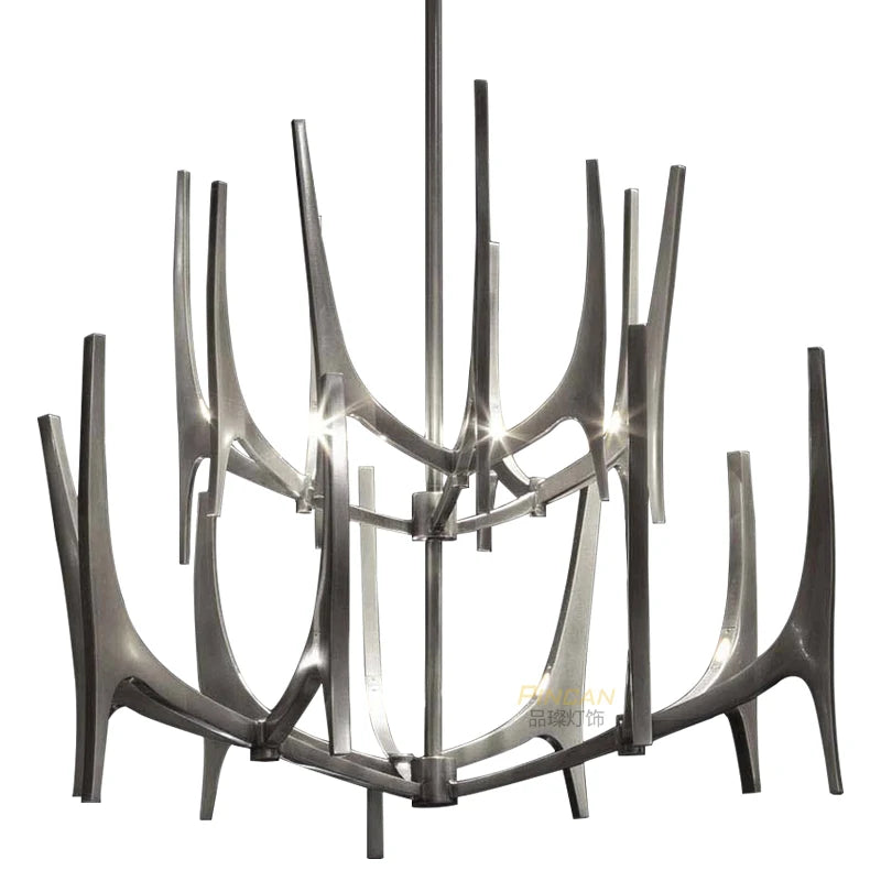 Individuality living room chandelier simple dining room lamp duplex villa high-grade decorative lights