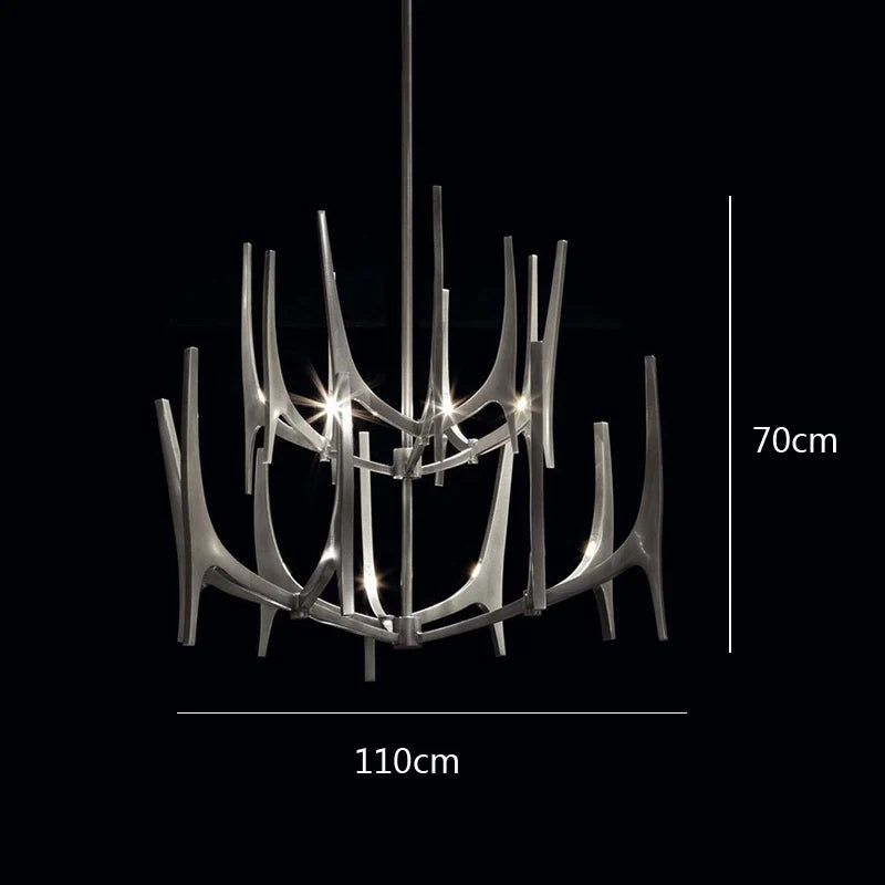 Individuality living room chandelier simple dining room lamp duplex villa high-grade decorative lights