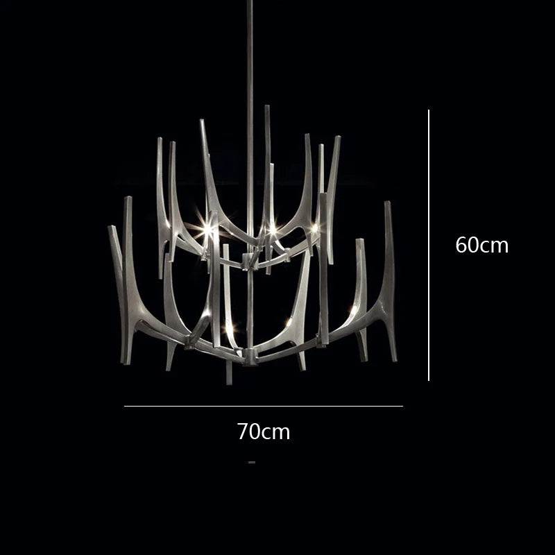 Individuality living room chandelier simple dining room lamp duplex villa high-grade decorative lights
