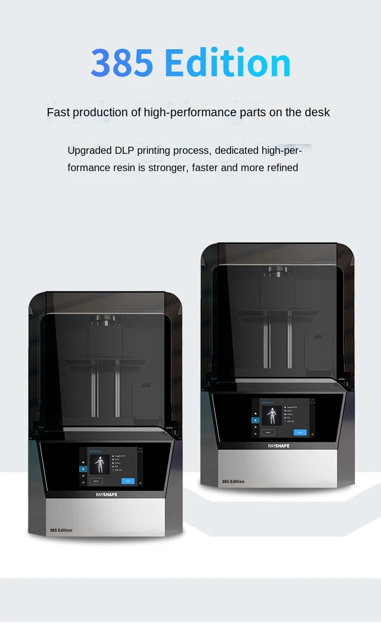 Industrial Grade 3D Printer 385 Edition Light Curing DLP High Precision Anime Garage Kits Red Wax Dental