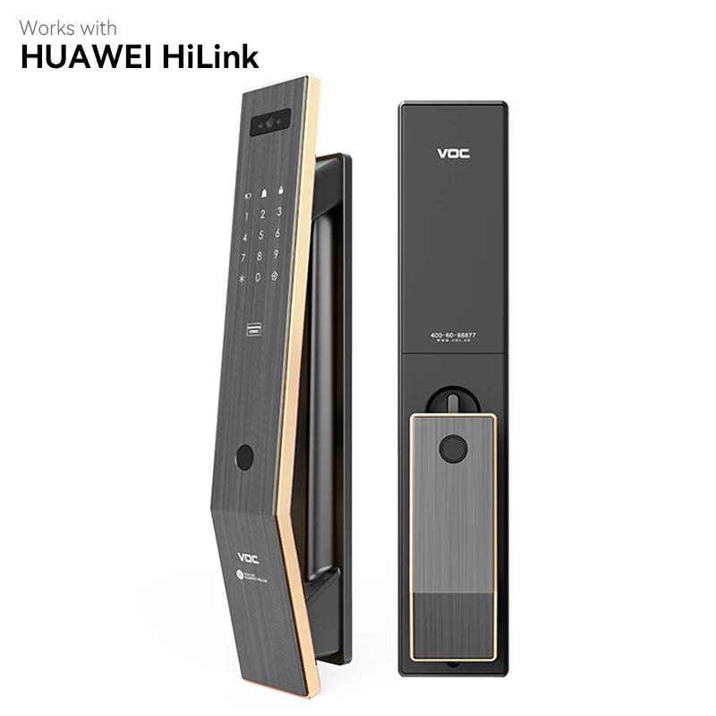 Intelligent fingerprint lock 3D facial recognition household anti-theft door electronic password T11FACE
