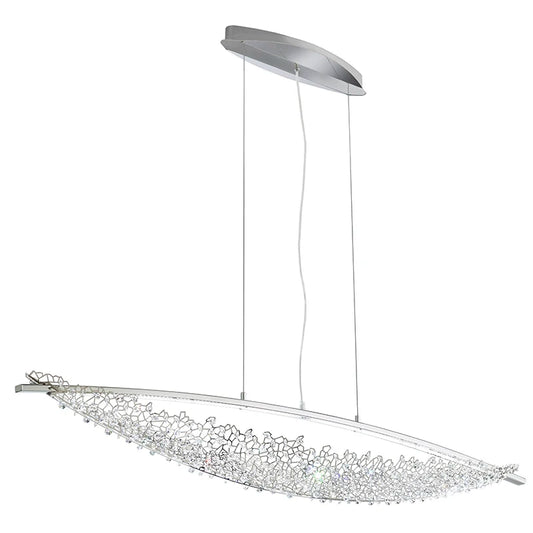 Italian light luxury Egyptian living room crystal restaurant designer postmodern villa island stainless steel bar chandelier