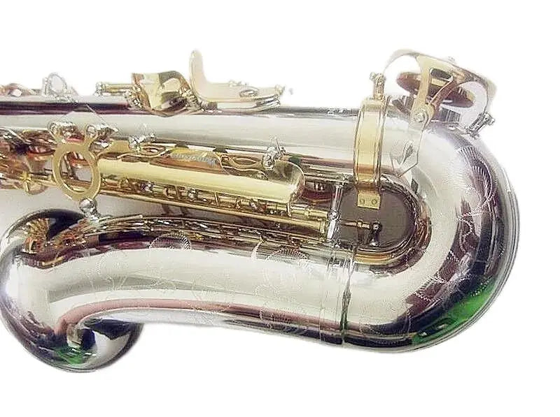Japan jazz A WO37 YANAGIS Alto Saxophone Woodwind Brass Nickel Silver Plated Gold Key Professional Musical Instruments Sax Mouth
