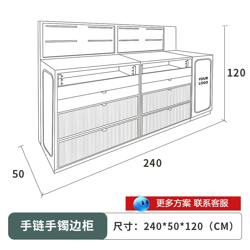 Jewelry display cabinet Jewelry necklace bracelet earrings earrings hairpin display stand