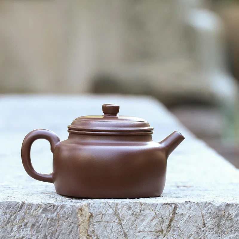 【 Jingzhou Kiln 】 Large Collection Yixing Purple Clay Pot, High Temperature Old De Zhong All Handmade By Lv