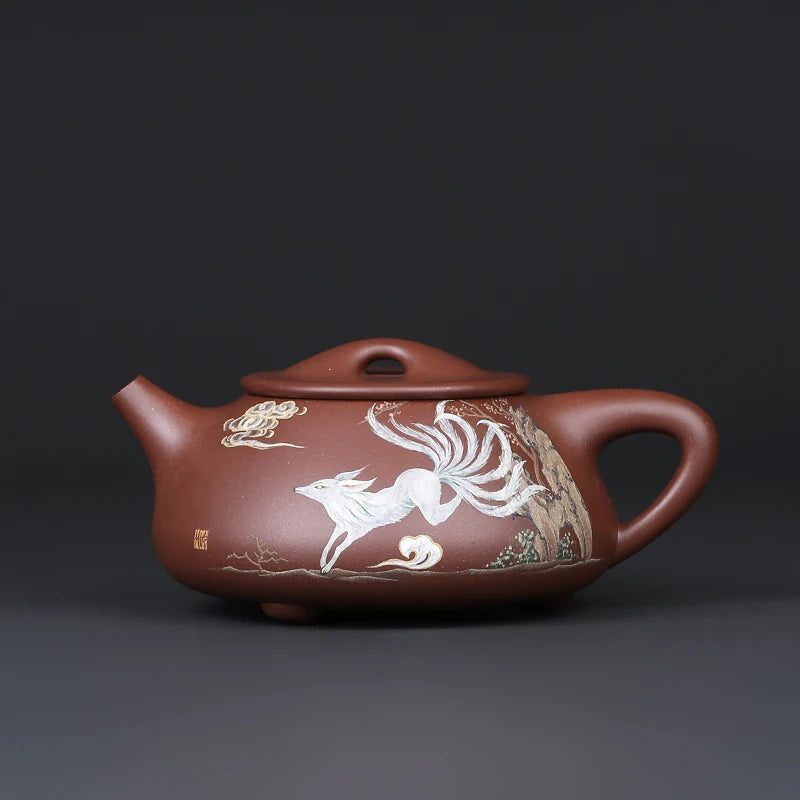 【 Jingzhou Kiln 】 Large Collection Yixing Purple Sand Pot 2022 Lot Bottom Trough Clear Stone Ladle Handmade By Yuan Junquan