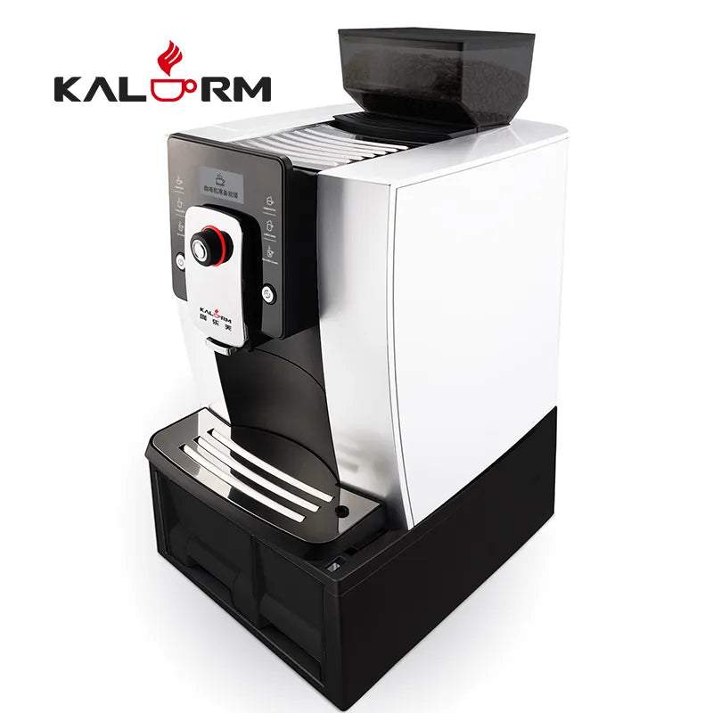 KALERM KLM 1601PRO automatic fancy smart coffee machine Italian can be external water, FULL AUTO coffee machine cafetera