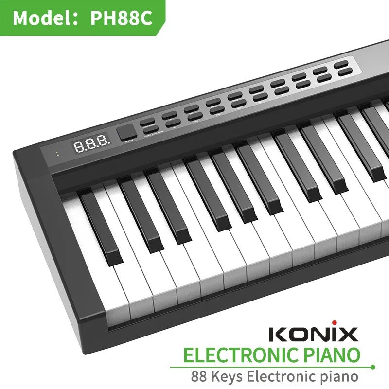 Konix 88 Keys Digital with Keyboard Wholesale PH88C Electric Piano