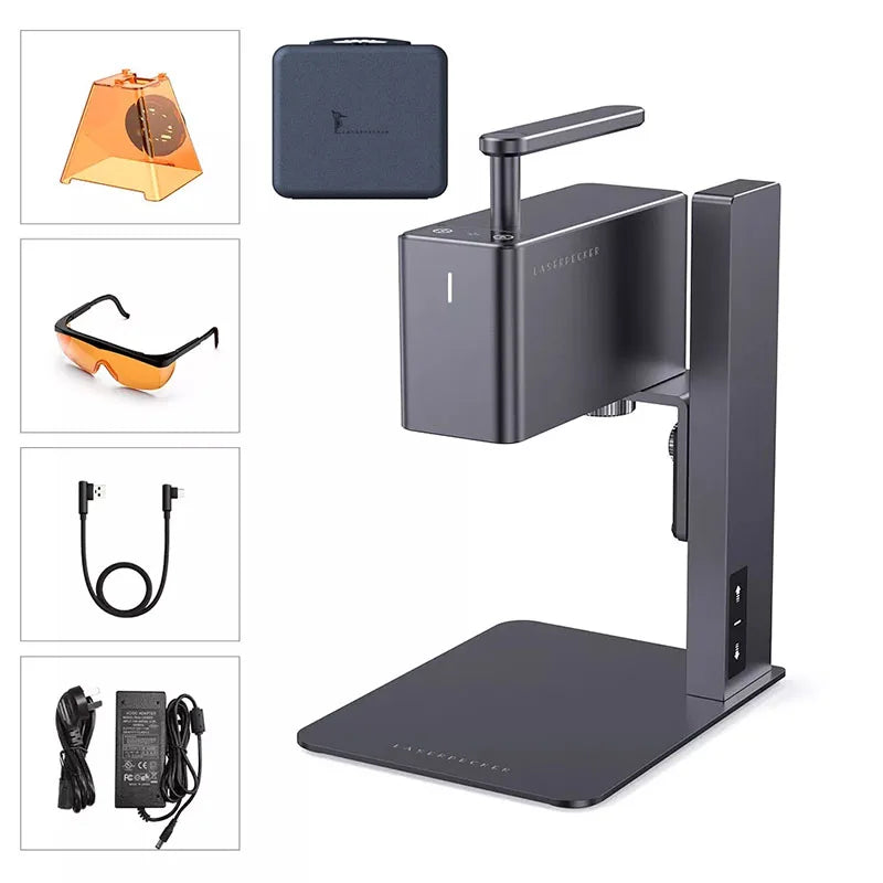 MMOOKA LASERPECKER Handheld Laser Engraver Portable Powerful Laser Engraving Cutting Machine With 5W Bluetooth CNC DIY SuperFast LP2