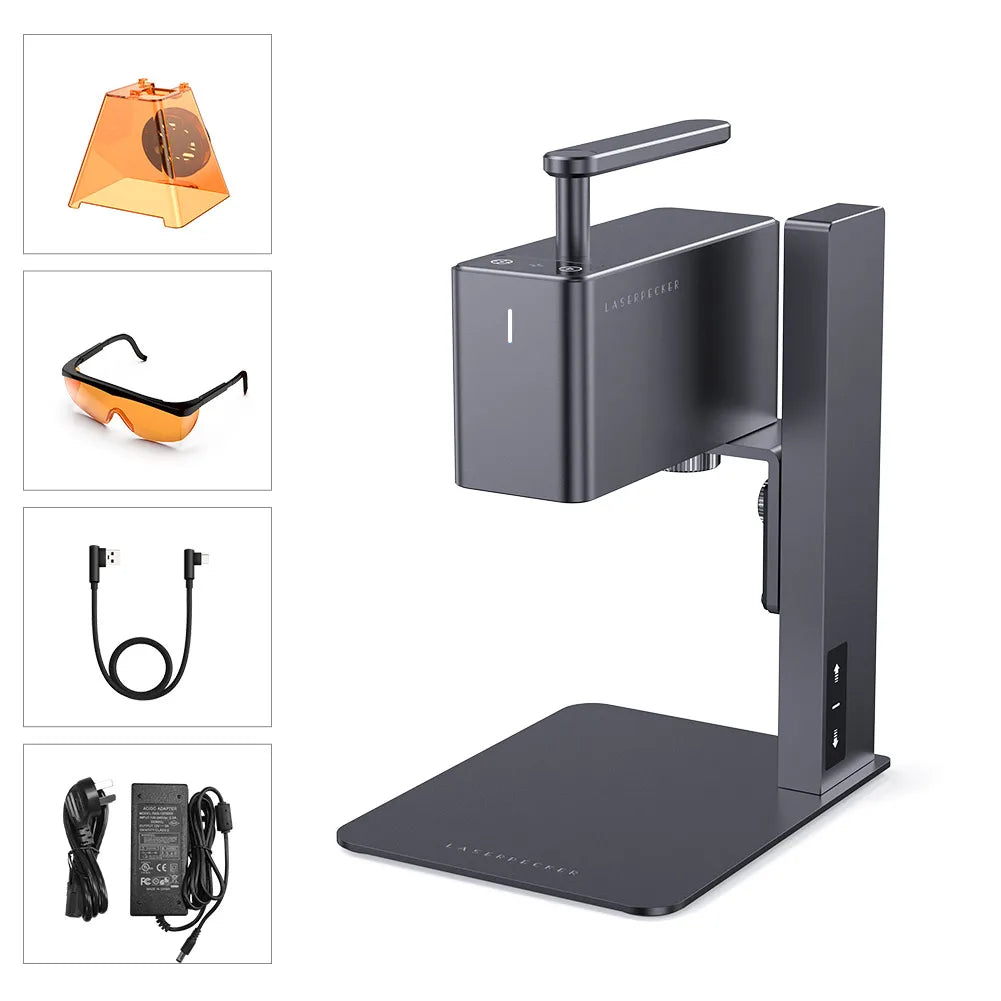 LASERPECKER Handheld Laser Engraver Portable Powerful Laser Engraving Cutting Machine With 5W Bluetooth CNC DIY SuperFast LP2