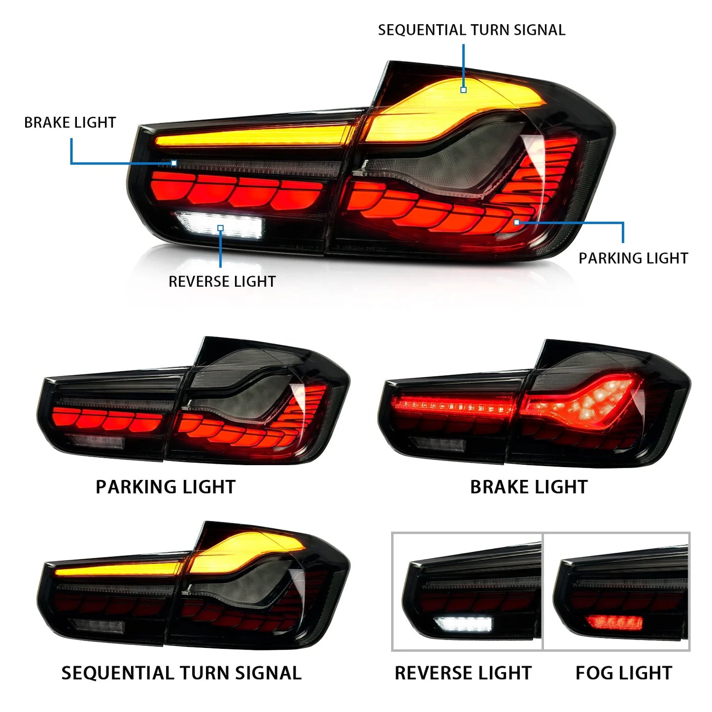 LED Sequential Tail Lights Sedan 6th Gen 2013 2014 2015 2016 2017 2018 For F30 F35 F80 320i 335i 328i für F30 Led Tail Light