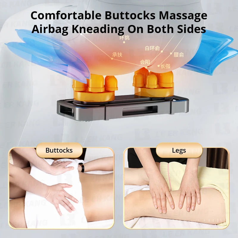 LEK 988Q5 Full Body Airbag U-Shaped Pillow Zero Gravity Thai Smart Massage Chair