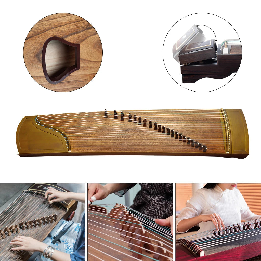 LOOK 21-String Chinese Guzheng Zither Select Nanmu 163cm Well Carved Smooth Surface Good Sound For Professional Collection